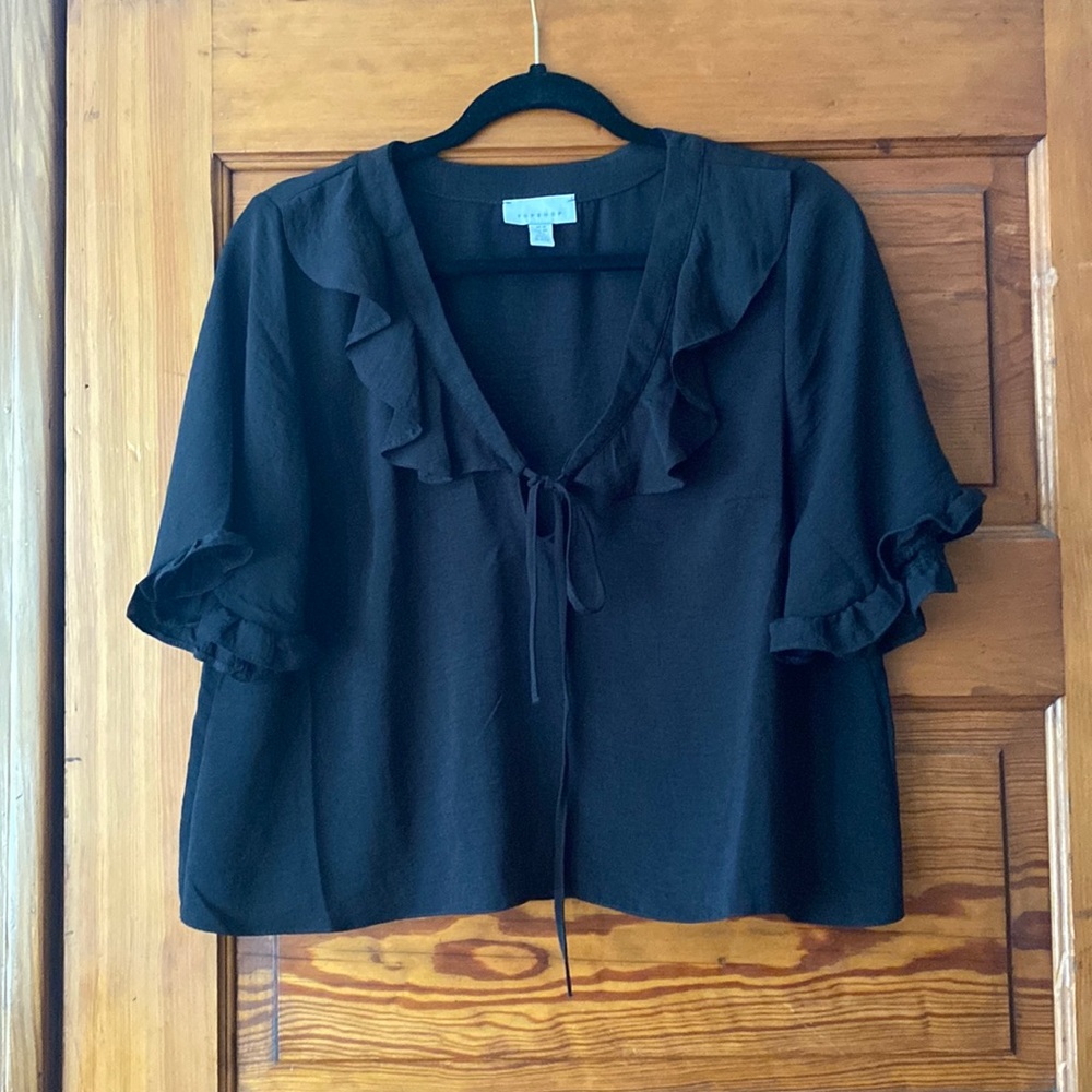 Topshop black blouse